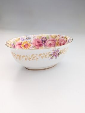 Royal Albert Serena Bone China Floral Small Oval Fruit/Side/Serving Bowl